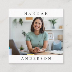 Quadrado Cartão de visita profissional mínimo moderno