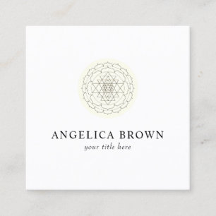 Quadrado Cartão de visita Shri Yantra