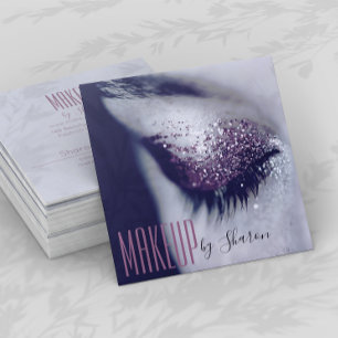 Quadrado Cinza de Cartão de visita de Olhos do Artista de 