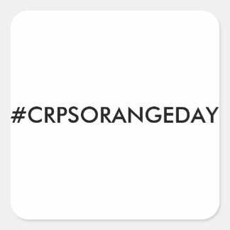 Quadrado Colore o adesivo laranja internacional #CRPSORANGE