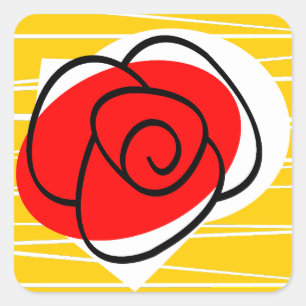 Quadrado cor-de-rosa da etiqueta do espanhol
