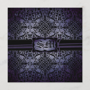 Quadrado crepuscular do convite de casamento