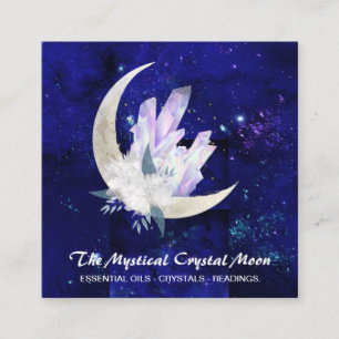 Quadrado *~* Cristais de Lua Cartão de visita de Bouquest 