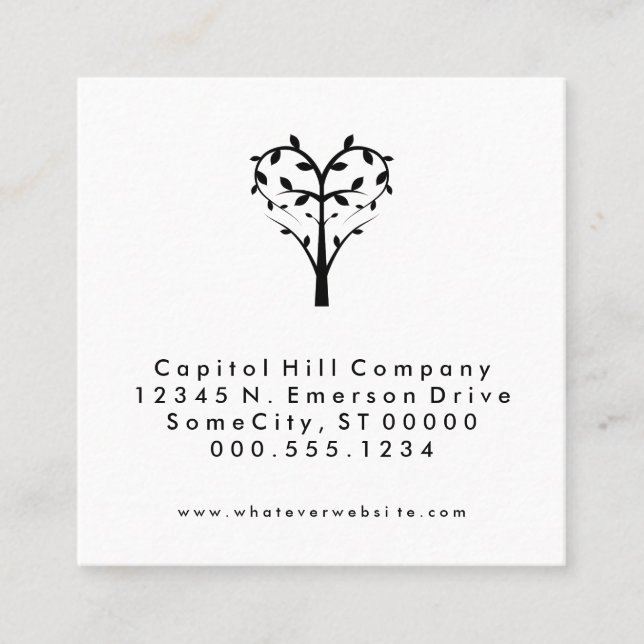 quadrado de árvore cardíaca de referência (Frente)