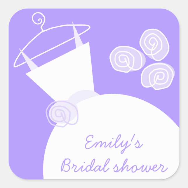 quadrado de autocolante 'Chá de panela' Purple de  (Frente)