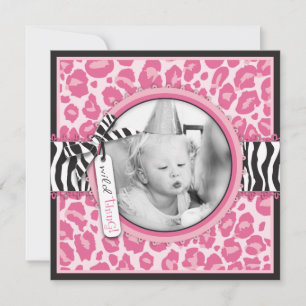 Quadrado de Convite CP de Cupcake Selvagem B3