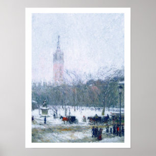 Quadrado de Snowstorm.Madison pelo impressão de