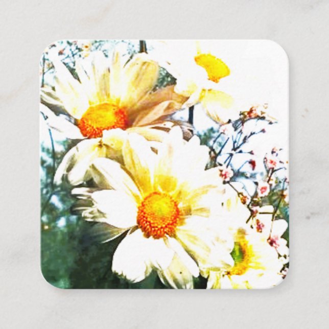 Quadrado design de cartão de visita e estilo (Frente)