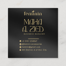 Quadrado Design de Cartão de visita personalizado elegante