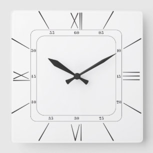 Quadrado design de relógio clássico para sala de estar
