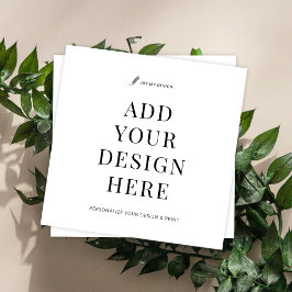 Quadrado Design personalizado de impressão Cartão de visita