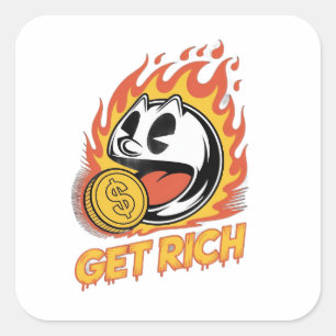 Quadrado design personalizado do adesivo no vidro