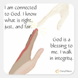 Quadrado Deus é uma bênção para mim. Passe no adesivo de in