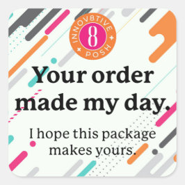 Quadrado Digital8tive + Posicione seu adesivo de pedido