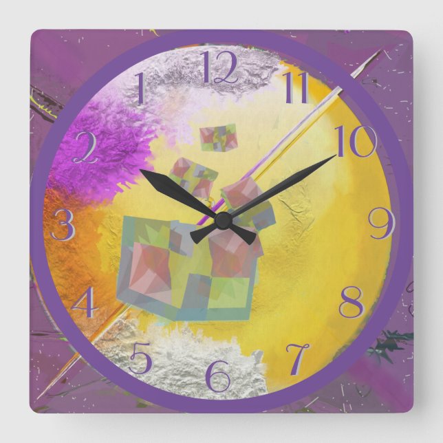 Quadrado Do Relógio Retroativo Longe Out (Frente)