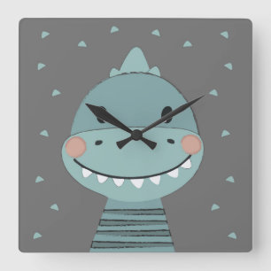 Quadrado Dragão - Cartoon Bonito Crianças Relógio Bebê