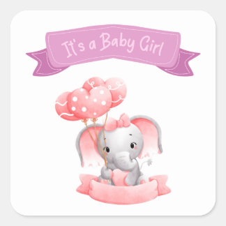 Quadrado É um adesivo de lançamento de uma menina