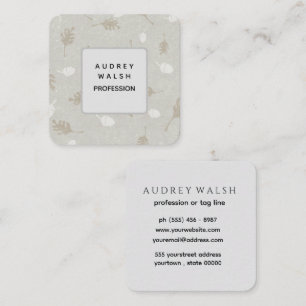 Quadrado Elegant Square Cartão de visita Design empreendedo