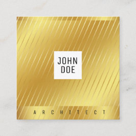 Quadrado Elegante Dourado Square Cartão de visita