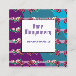 Quadrado Elegante, Na moda Square Cartão de visita