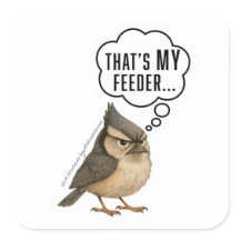 Essa é Minha Comedouro Adesivo de Pássaro Titmouse