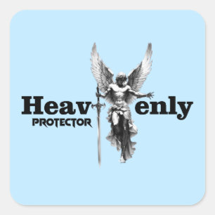 Quadrado Estampa Anjo - Heavenly Protector - Adesivo