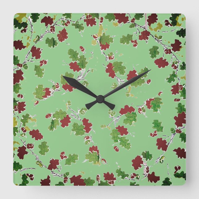 Quadrado ESTILO DESIGN do relógio da parede (Frente)