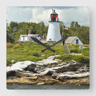 Quadrado Farol de Ilha Queimada, Relógio de Muro de Maine