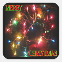 "Feliz Natal" sem o adesivo Lights Square