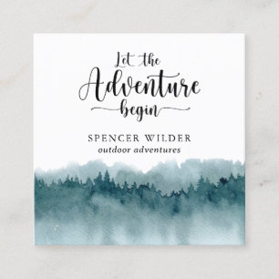 Quadrado Floresta Cartão de visita