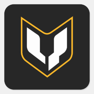 Quadrado Folha do adesivo Crest