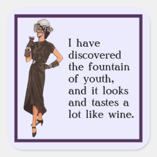 Quadrado Fonte do Jovem Adesivo