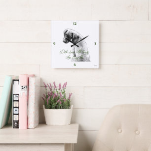 Quadrado HAMbyWG do Relógio de Fotografias Personalizável
