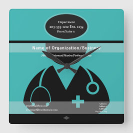 Quadrado HAMbyWG do Relógio do Tema Médico