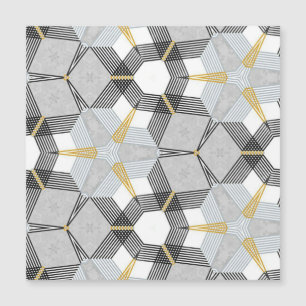 Quadrado hexágono colorido: caleidoscópio geométri
