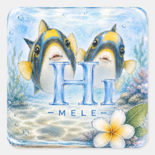 Quadrado HIMELE Adesivo Little Hawaiʻi — Humuhumu