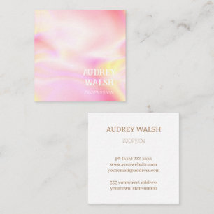 Quadrado Holographic simplesmente cartão de visita quadrada