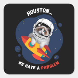 Quadrado Houston, temos um adesivo PAWblem