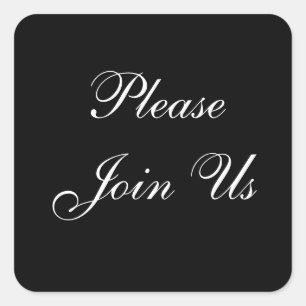 Quadrado Junte-se ao adesivo de envelopes