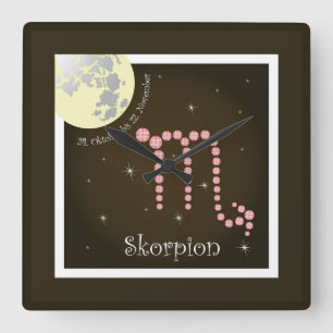 Quadrado Lacrau 24. outubro até 22. novembro relógio