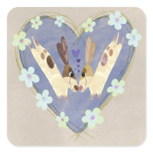 Linda Raposa e Cardinal Inverno Adesivo