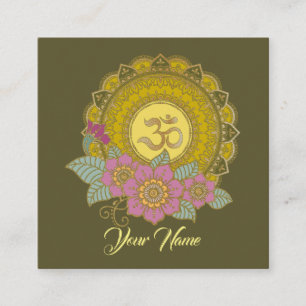 Quadrado Lotus Of The OM - Cartão de visita