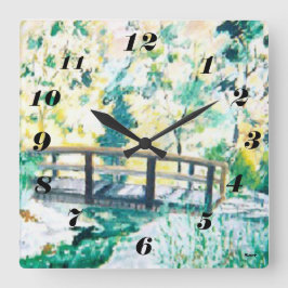 Quadrado Modo de exibição da manhã do relógio /Sarr