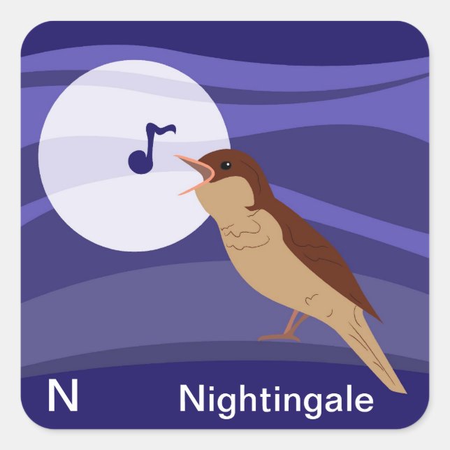 Quadrado N para o adesivo Nightingale (Frente)