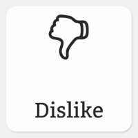 Não gostar do adesivo