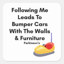 Não Me Siga - Adesivo de Carros Bumper