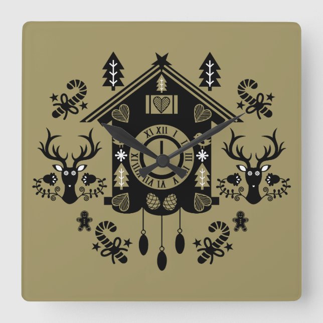 Quadrado Natal do Relógio Alemão (Frente)