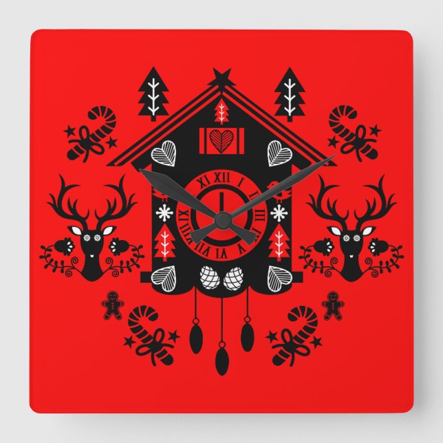 Quadrado Natal do Relógio Alemão (Frente)