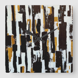 Quadrado No Relógio da Parede das Florestas