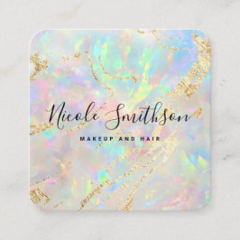 Quadrado novo cartão de visita design opal